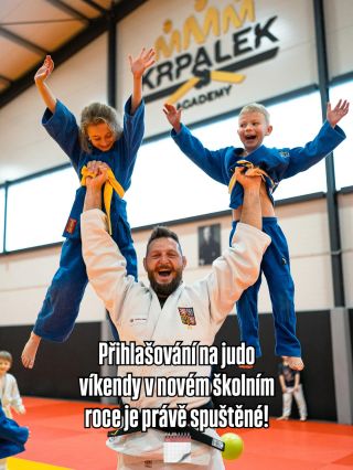 Přihlašování na judo víkendy v Krpalek Academy je právě spuštěné. 🥋🔥 Máme vypsané první tři termíny na letošní školní rok,...